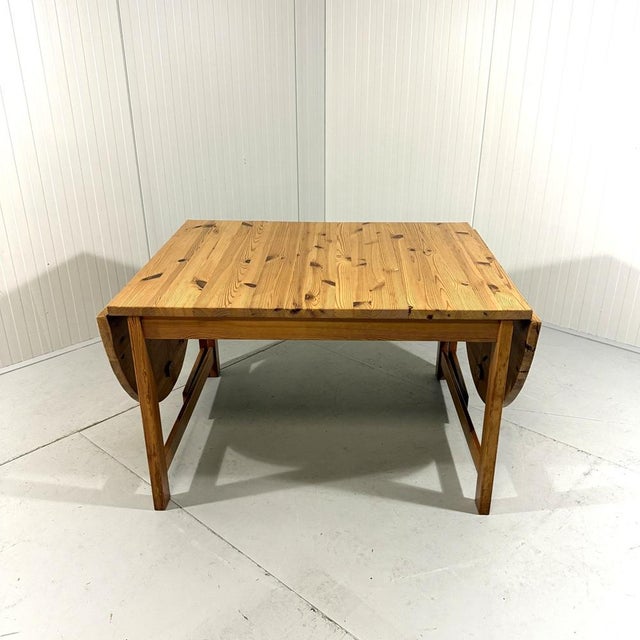 Large Drop-Ear Dining Table attributed to Karin Mobring for Ikea, 1970s For Sale - Image 8 of 18