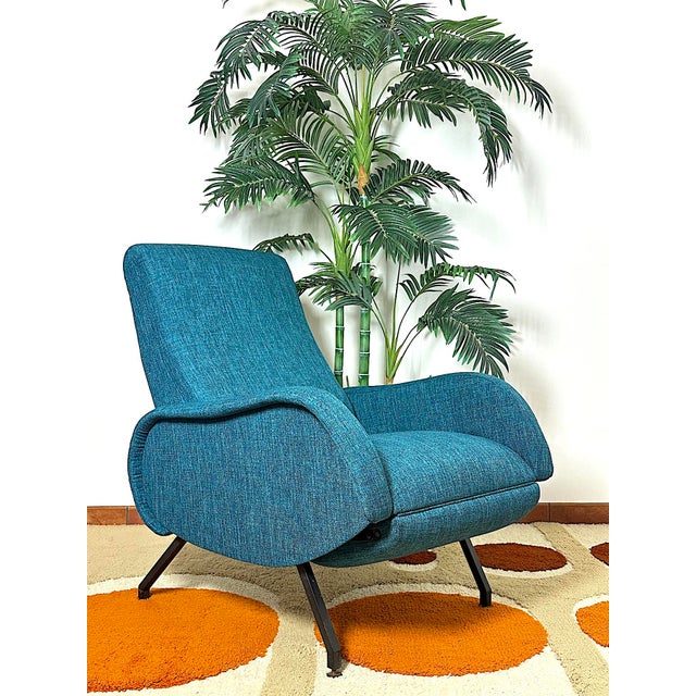 Metal Lounge Chair by Marco Zanuso for Arflex, Italy, 1960s For Sale - Image 7 of 17