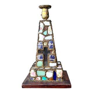 Vintage China Mosaic Lamp For Sale