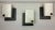 3 sconces Arlus 1960. Model A for 4085 House Arlus (engraved on decorative plate). Reflector Crystalite graining. Metal...