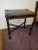 1980s Vintage Leather Top Regency Style Mahogany End Table For Sale In Philadelphia - Image 6 of 6
