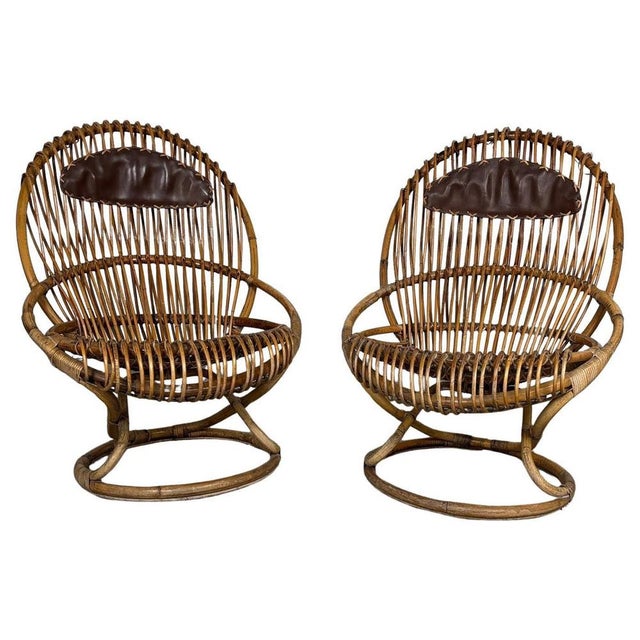 Bamboo Armchairs by Tito Agnoli, 1960s, Set of 2 For Sale - Image 11 of 11