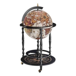 Volcano Globe Bar by Zoffoli Mappamondi For Sale