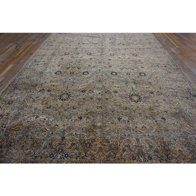 Early 20th Century Persian Kirman Carpet ( 9' x 11'9" - 275 x 360 ) For Sale - Image 4 of 10