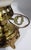 Vintage Art Deco Accurate Brass Boudoir Lamp, Custard Glass Shade For Sale - Image 11 of 16