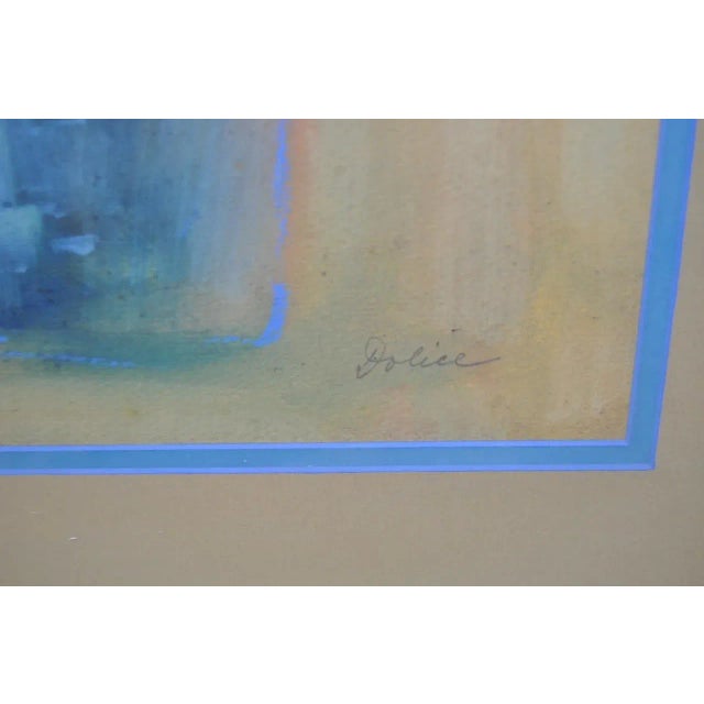 Impressionist Leon Dolice Original Floral Still Life c.1950s For Sale - Image 3 of 9