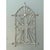 Metal Vintage Architectural Element Metal Cross Window Grate For Sale - Image 7 of 12