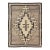 Antique Navajo Carpet, Handmade Wool, Neutral colors, Ivory, Beige, Gray & Brown For Sale