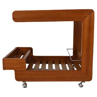 Scandinavian Modern Teak Trolley, 1970s For Sale