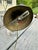 American Vintage Brass Wall Sconce With Vintage Painted Shade For Sale - Image 3 of 8