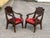 Traditional Empire French Mahogany Library Armchairs, Set of 2 For Sale - Image 3 of 11