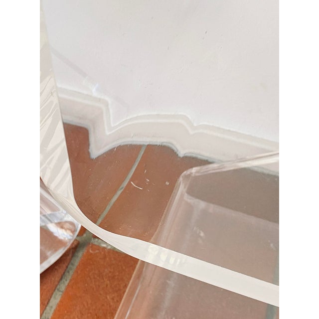 Acrylic Glass Zig Zag Chairs, Set of 2 For Sale - Image 13 of 18