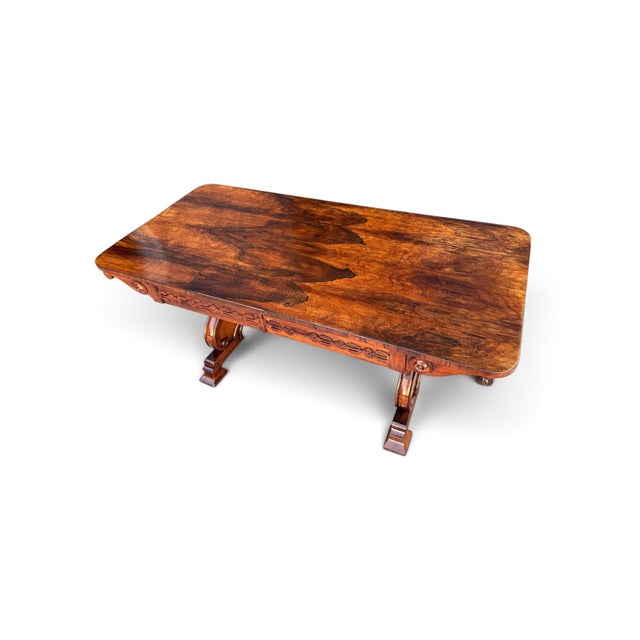 English Regency Rosewood Sofa Table / Partners Desk, Circa 1820 For Sale - Image 11 of 11