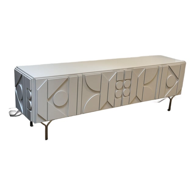 West Elm Pictograph Media Console, Carbon For Sale