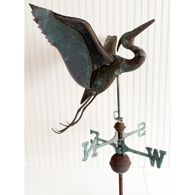A timeless statement piece for lake house interiors or nautical-inspired spaces, this full-bodied blue heron weathervane...