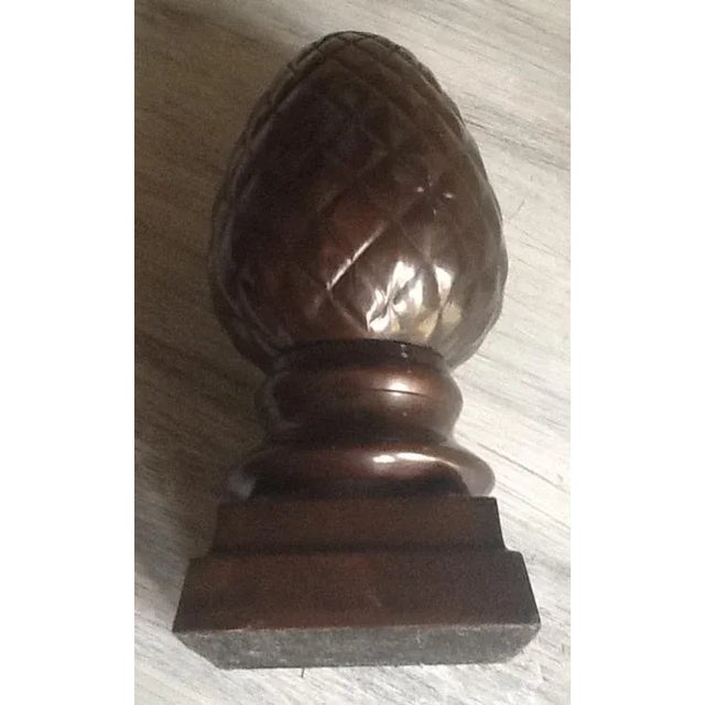 Add an elegant flair to your home with this vintage multi-color finish newel post finial made from durable, weighted...