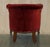 Regency Lions Head Carved Oak Armchair with Oxblood Velour Upholstery, 1810s For Sale - Image 15 of 17