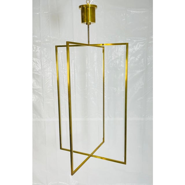 Visual Comfort Visual Comfort Modern Sean Lavin “Kenway” Led Brass Pendant For Sale - Image 4 of 18
