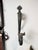 Vintage Cast Metal Wall Sconces, Gothic Revival Style For Sale - Image 10 of 10