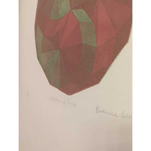 Berenice Benjelloun, Rotation of Three, 1972, Print, Framed For Sale - Image 4 of 6