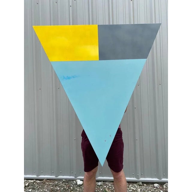 Plastic William Finlayson Jr., Modern Acrylic Painting on Panel Titled: "2nd Tri", 2021 For Sale - Image 7 of 13