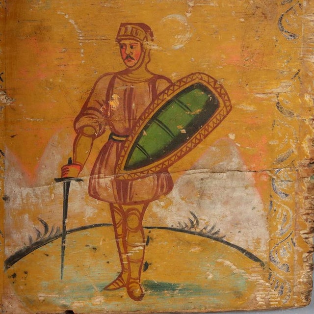 Antique Side of a Sicilian Cart For Sale - Image 3 of 11