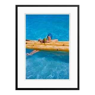 Drinks in the Pool at the Mill Reef 1959 by Toni Frissell Framed For Sale