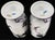 2000 - 2009 Mino Shozan Ceramic Stemmed Cups From Japan - Pair For Sale - Image 5 of 6