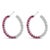 Immerse yourself in the radiant elegance of these sterling silver hoop earrings, each piece masterfully crafted from .925...