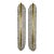 Pair of Large Scale Murano Glass Leaf Sconces For Sale
