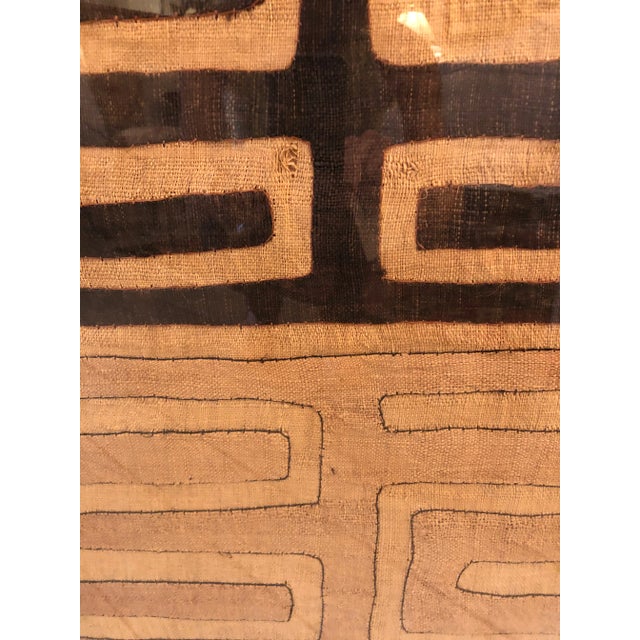 Vintage Kuba Cloth Panel in Custom Frame For Sale - Image 12 of 12