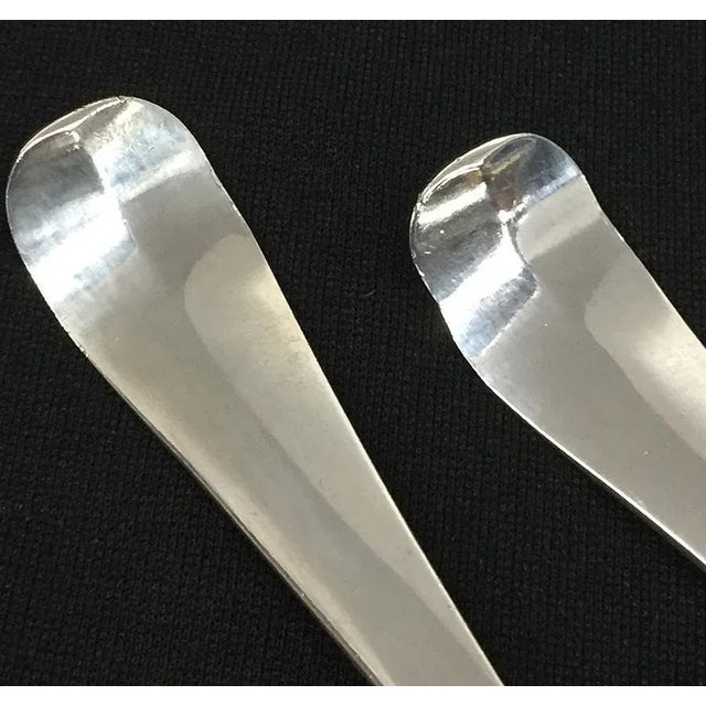 18th Century Dutch Haags Lofje Silver Spoons, The Hague, 1758, Set of 6 For Sale - Image 6 of 7