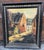 Small animated landscape, rural scene, unsigned oil on panel, worked in flat planes, beautifully executed, deep, warm and...