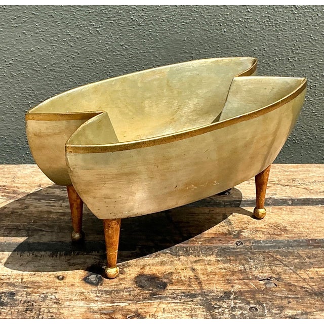 Vintage Footed Decorative Bowl For Sale - Image 15 of 17