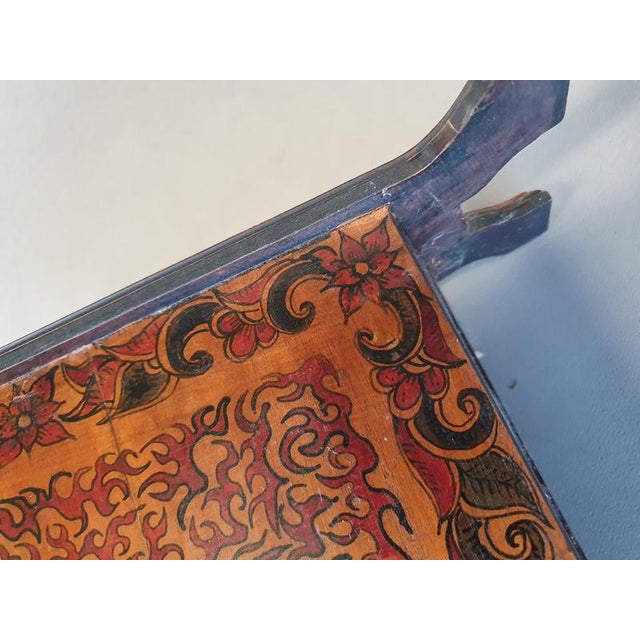 Brown Hand-Painted Magazine Holder, 1960s For Sale - Image 8 of 12