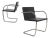 Mies Van Der Rohe Thin Brno Chairs by Knoll For Sale