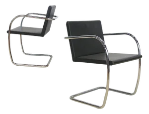 Mies Van Der Rohe Thin Brno Chairs by Knoll