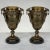 French Pair of 19th Century French Napoleon III Period Bronze & Brass Urns For Sale - Image 3 of 13