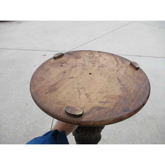 Tall Vintage Baroque Style Wooden Plant Stands or Torchieres For Sale - Image 9 of 12