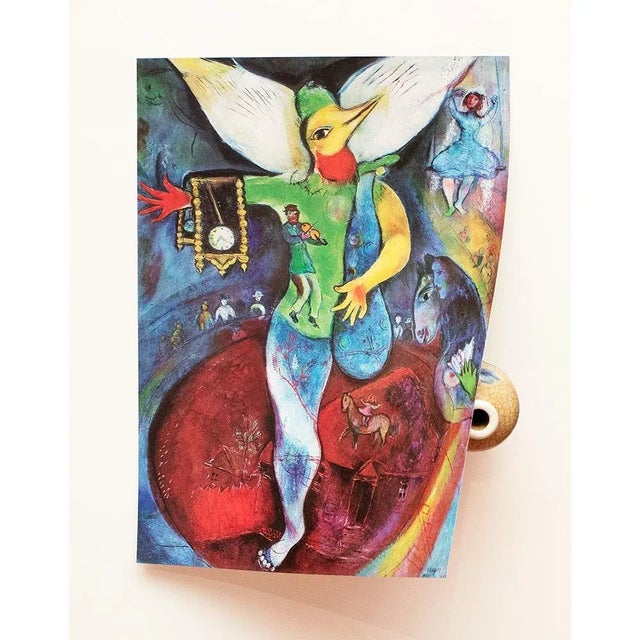 Marc Chagall 1972 After Marc Chagall "The Juggler", Full-Color Parisian Print For Sale - Image 4 of 7