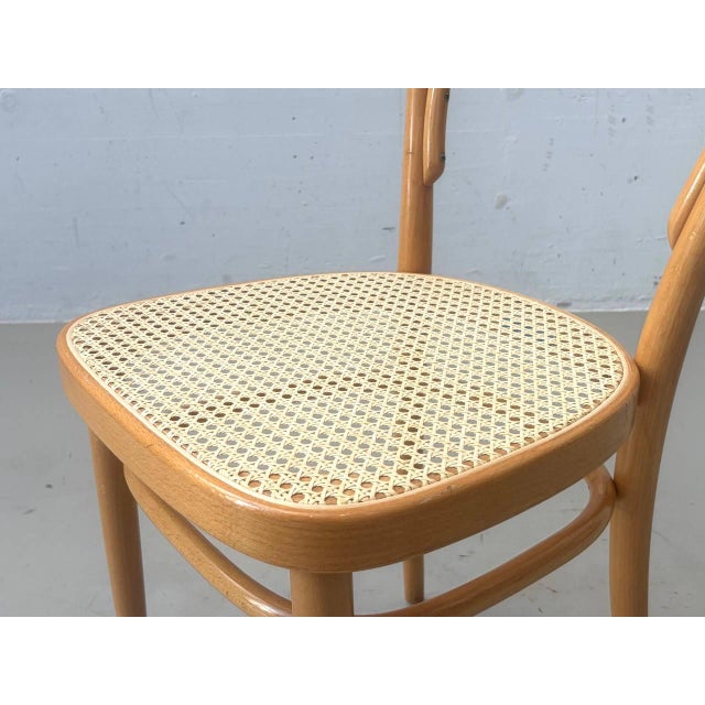 Vintage Bentwood Chair with Viennese Caning from Thonet, 1981 For Sale - Image 5 of 9