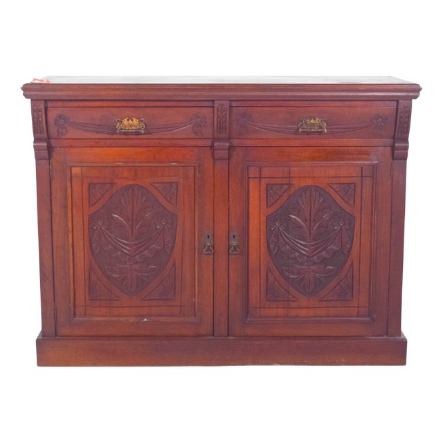 European Sideboard in Dark Wood For Sale