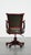 English Green Cowhide and Wooden Office Chair with Decorative Nails on Wheels For Sale - Image 4 of 15