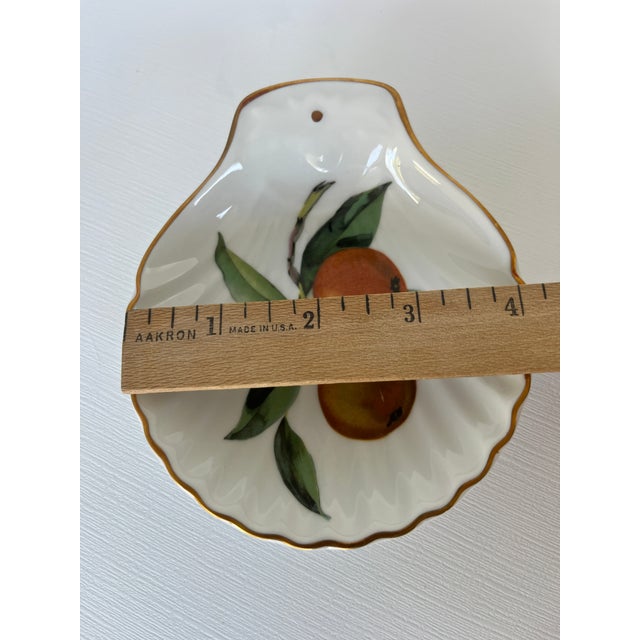 1980s Royal Worcester "Evesham" Set of 8 Oyster Shell/Trinket/Candy/Nut Dishes For Sale - Image 9 of 9