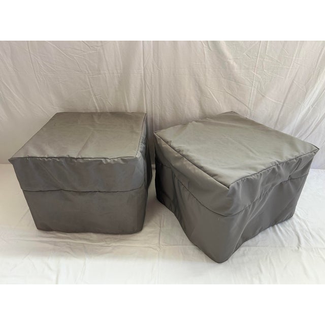 2010s 2010s McKinnon and Harris Outdoor Furniture, Wyatt Square Side Tables - A Pair. For Sale - Image 5 of 6