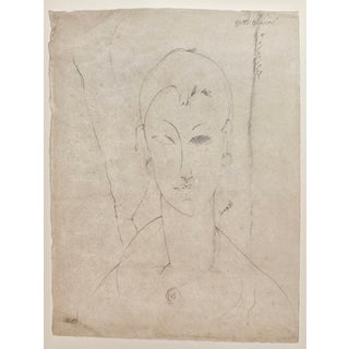 A. Modigliani, Portrait of a Woman, Lithograph For Sale