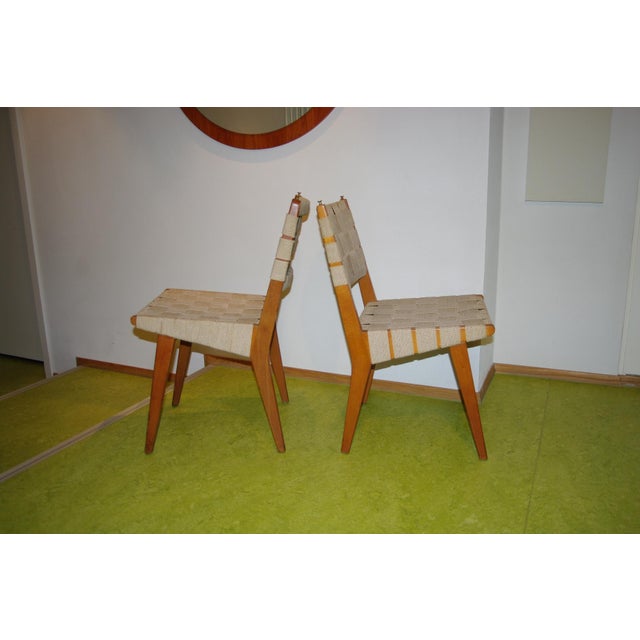 Vintage Side Chairs by Jens Risom, 1950, Set of 2 For Sale - Image 6 of 8