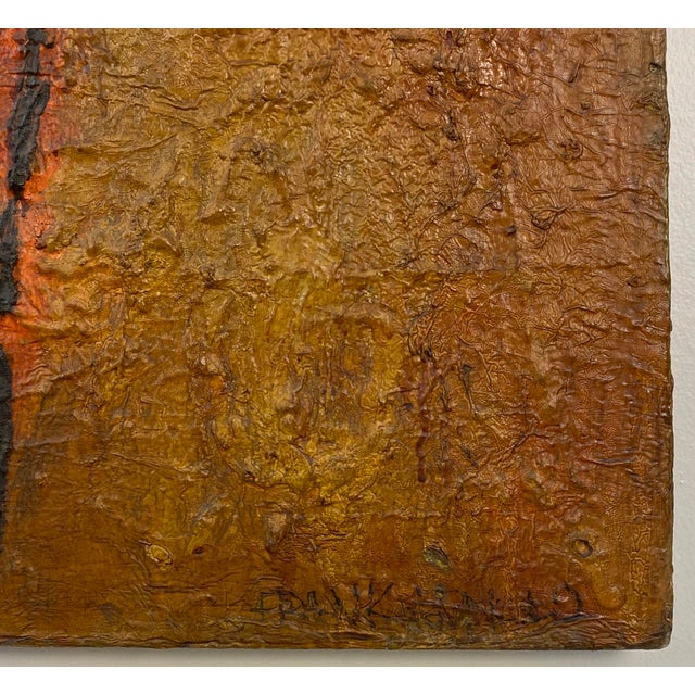 Late 20th Century Frank Arnold Oil on Canvas Abstract Figurative Painting Titled "Escape" For Sale - Image 5 of 18