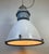 Large Industrial White Enamel Lamp with Clear Glass Cover from Elektrosvit, 1960s For Sale - Image 13 of 18