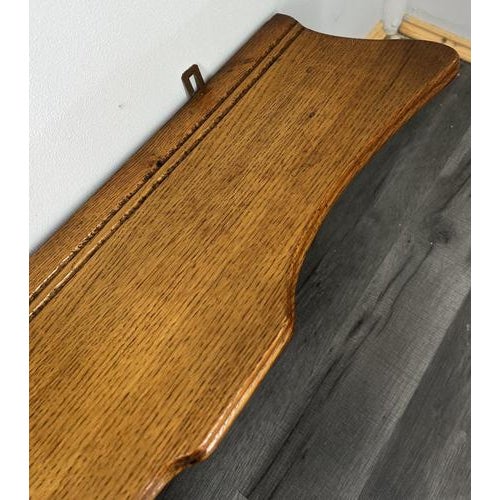 French Coat Rack in Oak with Hooks For Sale - Image 11 of 12